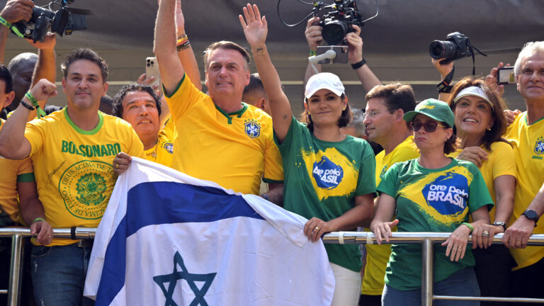 A Stand for Democracy: Bolsonaro Waves Israeli Flag in Defiance